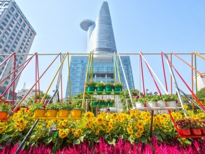 Architectural-beauty-flower-pots-foreground